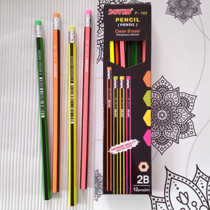 

Pensil 2B Joyko P-103 (Isi 12 pcs)