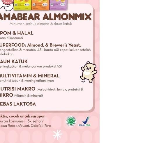 ✴ MamaBear Almon Mix Susu Almond Milk + Katuk mama Bear ➤