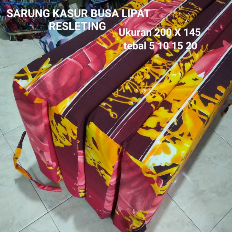 Sprei Kasur Lipat Resleting/Sarung Kasur Lipat Resleting/ Cover Kasur Lipat Resleting No 3 Ukuran 20