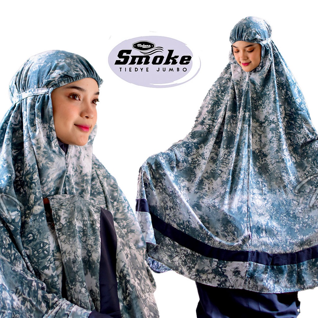 Mukena Bali Smoke Tiedye Premium ORIGINAL VANZAA | MUKENA ORI ADEM 2021 DEWASA JUMBO