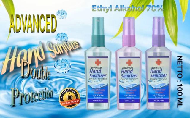 HAND SANITIZER ADVANCE &amp; SECRET CLEAN GEL &amp; CAIR 60ml &amp; 100ml ANTISEPTIK 70% ALKOHOL