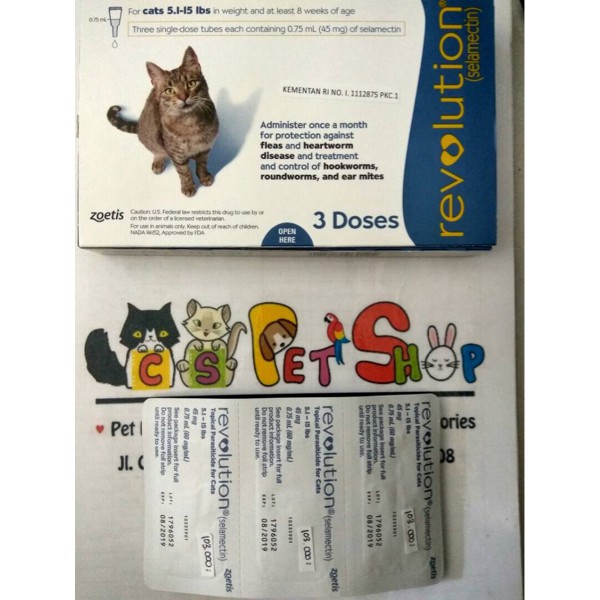 Revolution Cat Revolution Selamectin Revolution Blue Obat Kutu Shopee Indonesia
