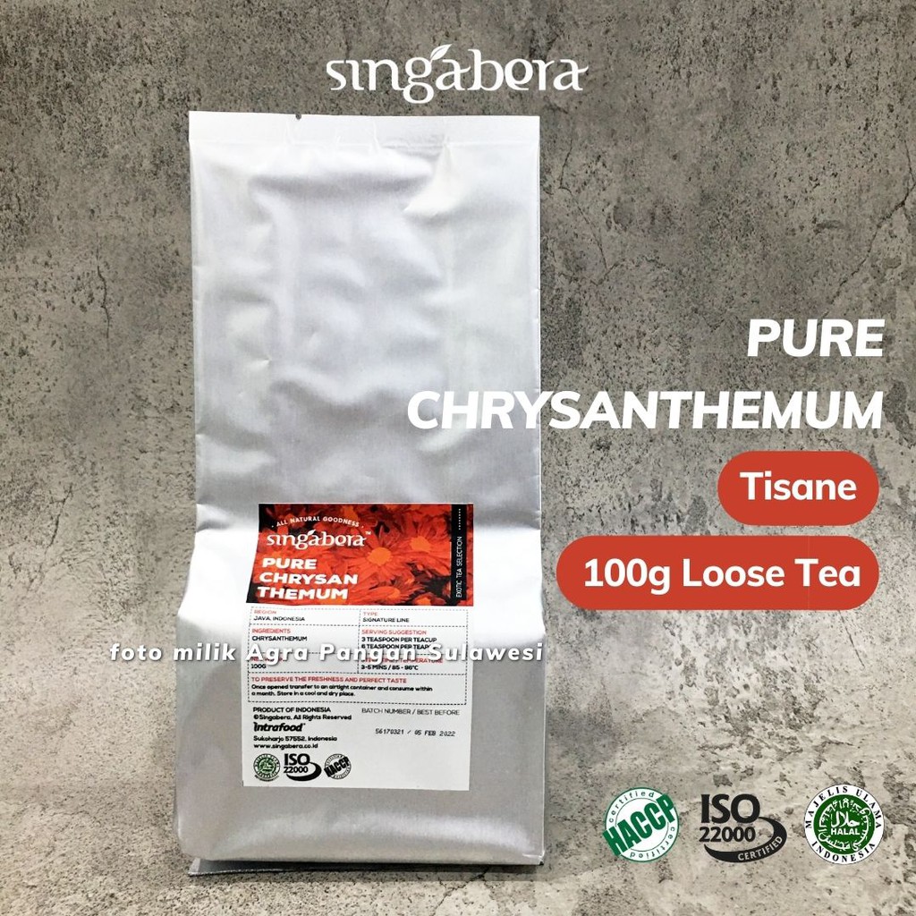 

Pure Chrysanthemum Tea Singabera Teh Bunga Krisan Premium Artisan Cafe Resto Hotel Horeca Loose Leaf