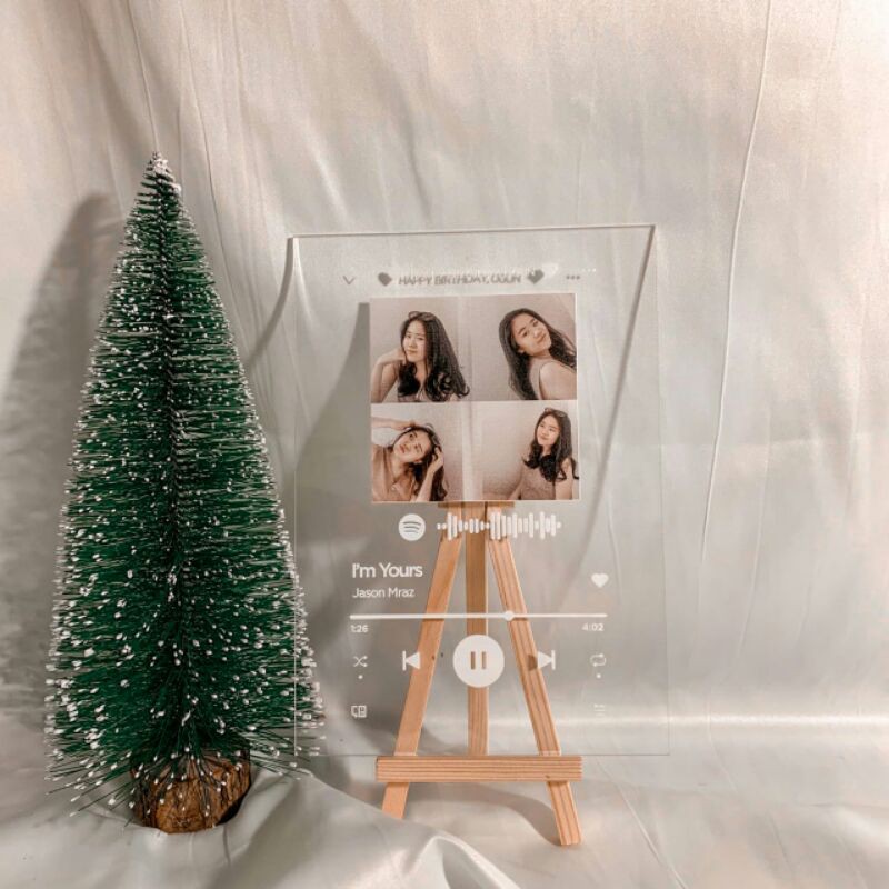 Acrylic / Akrilik Spotify CUSTOM GIFT - Graduation / Birthday Gift