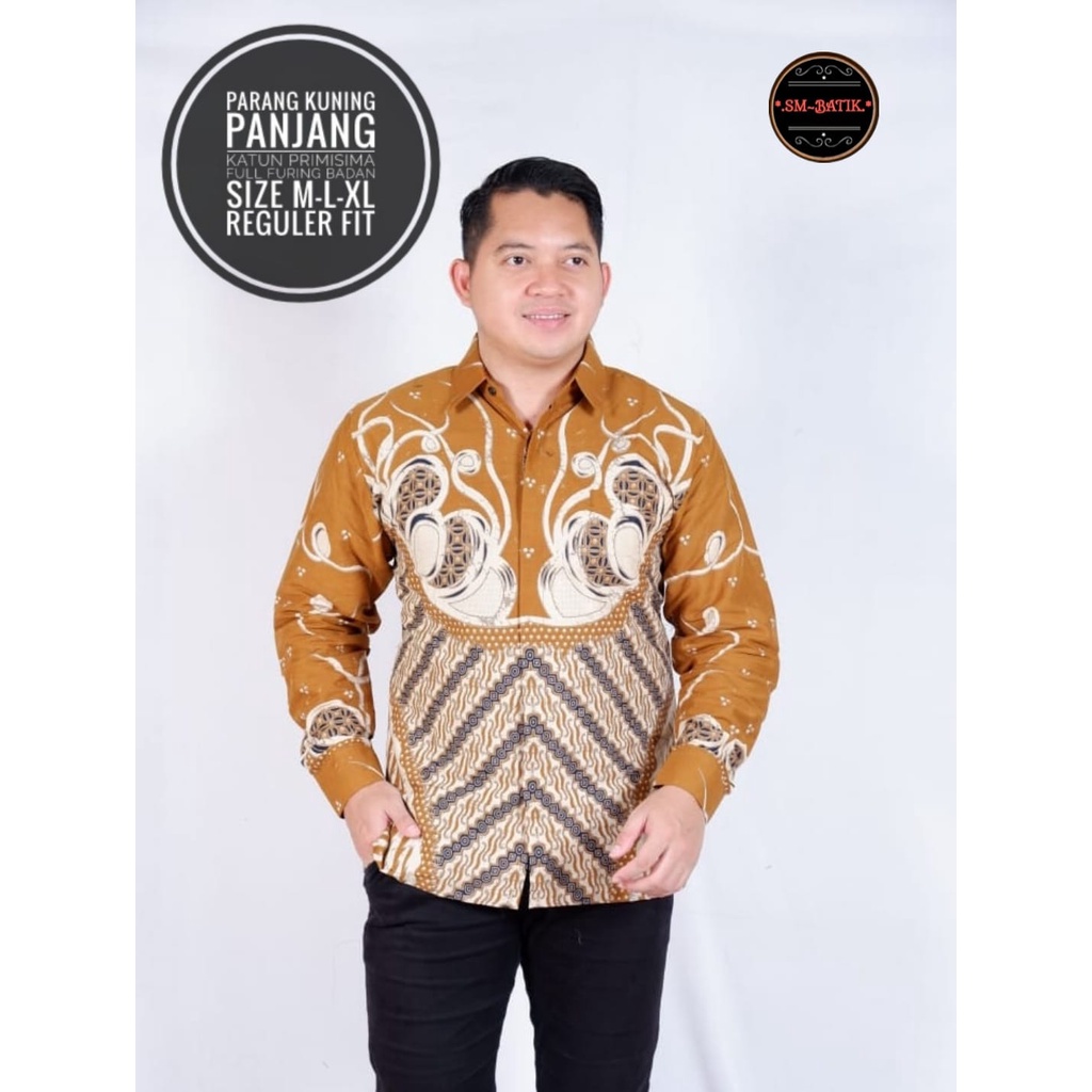 PARANG KUNING SM KEMEJA BATIK PRIA SOLO LENGAN PANJANG LAPIS FURING PREMIUM SUDIRO GALING GUNUNG WARNA KURTA SMOKE  DANURA PEKSI NAVY GALING COKLAT HARDONO MANUK TARUNG NINA KAFTAN PEKSI MANGGAR DANANJAYA KHARISMA RENDRA KAFTAN SALURI SALUR KAFTAN PEKSI