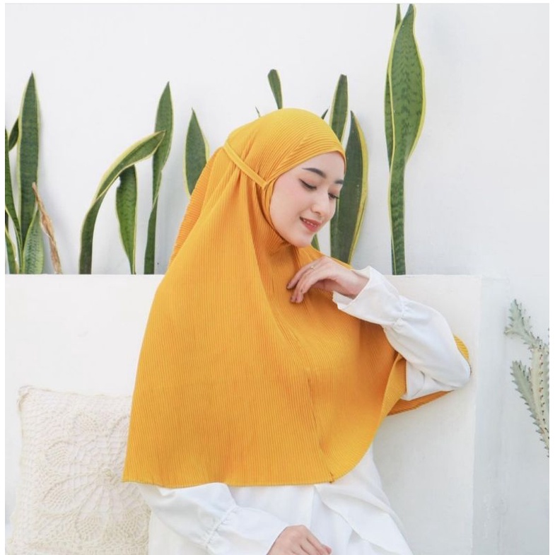 Bergo Maryam Plisket Full Ceruty Babydoll Premium // HIJAB BERGO MARYAM TALI FULL PLISKET DIAMOND JA