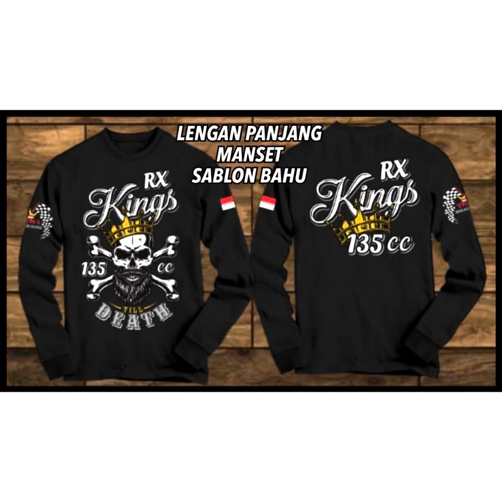 ( gratis ongkir ) KAOS RX KING 135CC LENGAN PANJANG ADA MANSETNYA M L XL / KAOS PRIA / BAJU DISTRO /