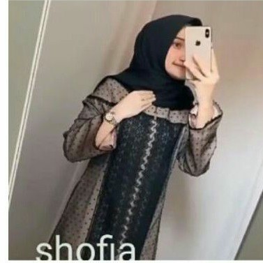 Gamis Pesta Shofia / Gamis tulle renda import / Baju pesta Busui / Gamis Pesta Murah