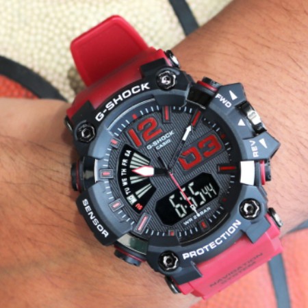 G-SHOCK JAM TANGAN PRIA GS 1802 MERAH
