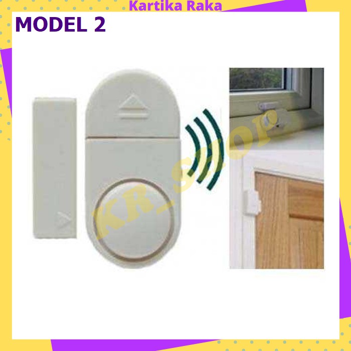 KR EMASTIFF Alarm Anti Maling Infrared PIR Sensor Gerak 2 Remote