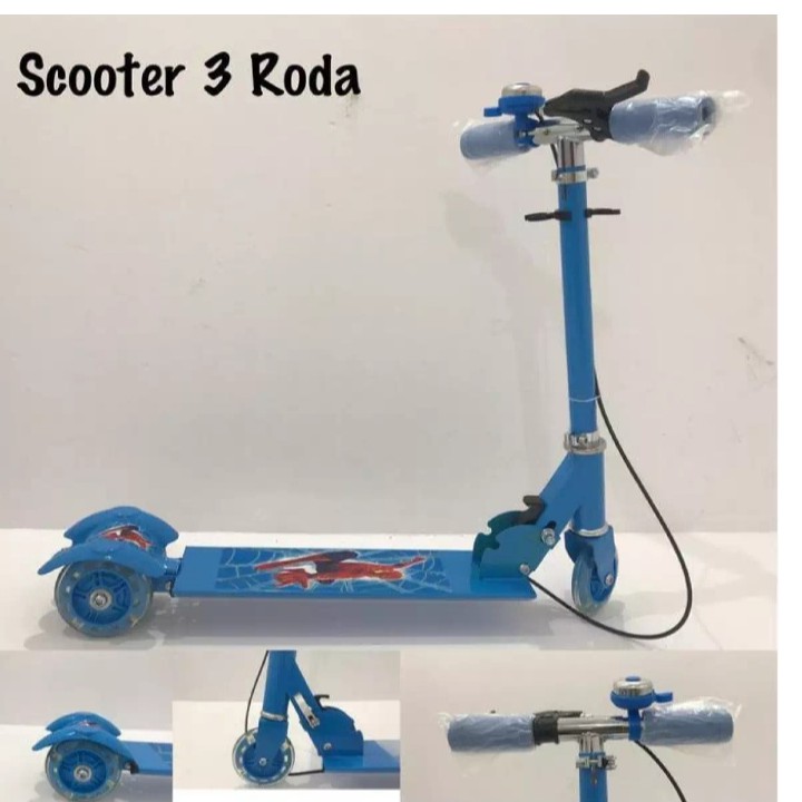 Skuter Anak Karakter Roda Tiga / Sekuter Injak / Scooter / Otopad