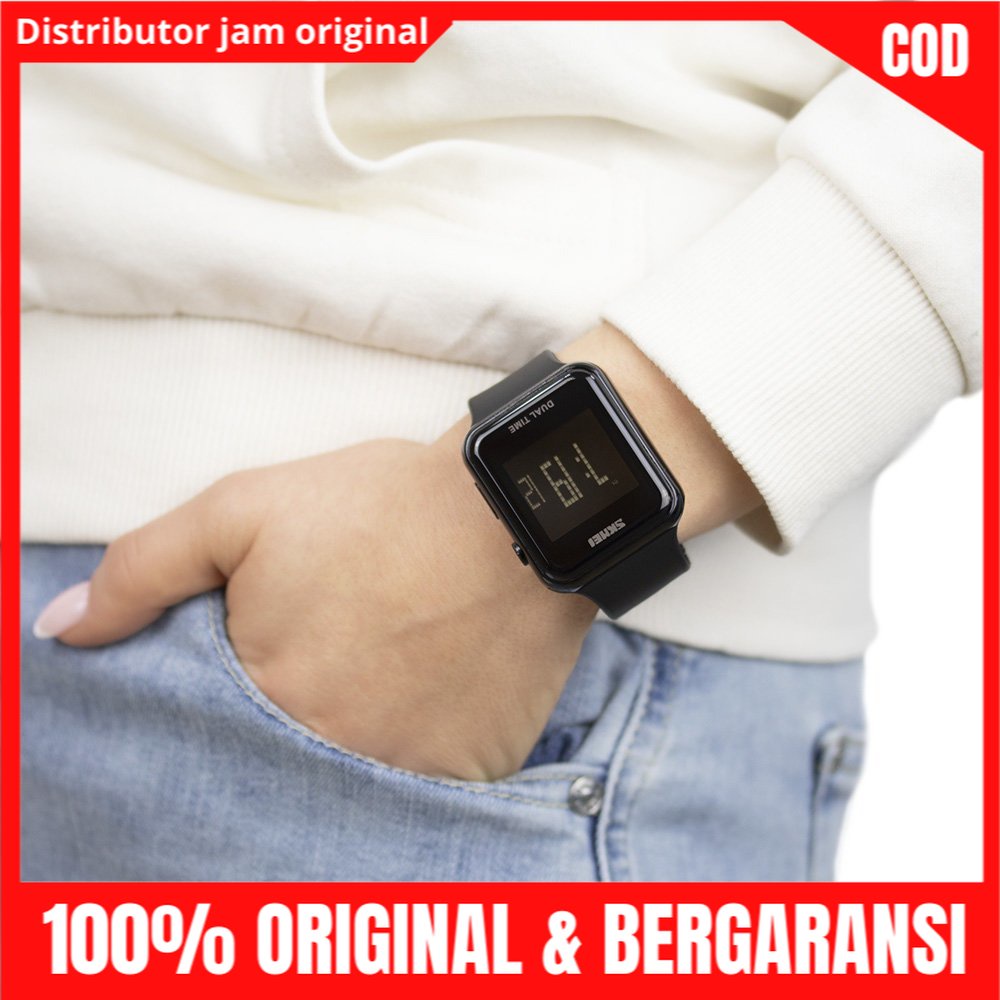 Jam Jm Tangan Tngan Wanita Perempuan Cewek Cewe Digital Anti Air Skimei Skmei Skemei Original 1271-6