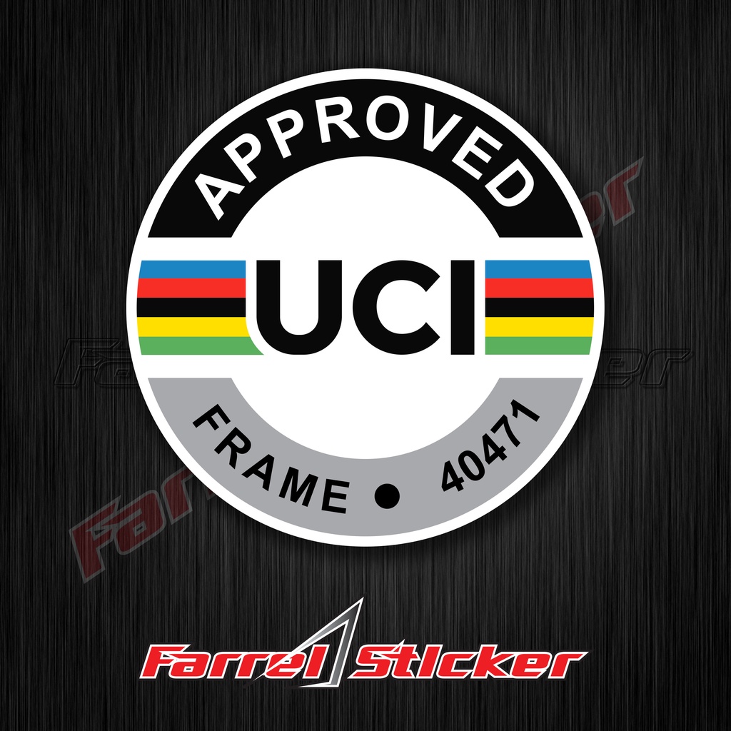 Stiker UCI sticker SEPEDA ROADBIKE