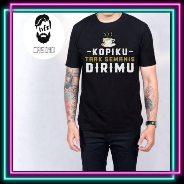 COD BAJU TSHIRT KAOS FILOSOFI  KOPI FESION PRIA WANITA  