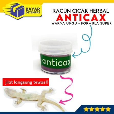 Racun Cicak ANTICAX UNGU Herbal Obat Anti Cecak Ampuh