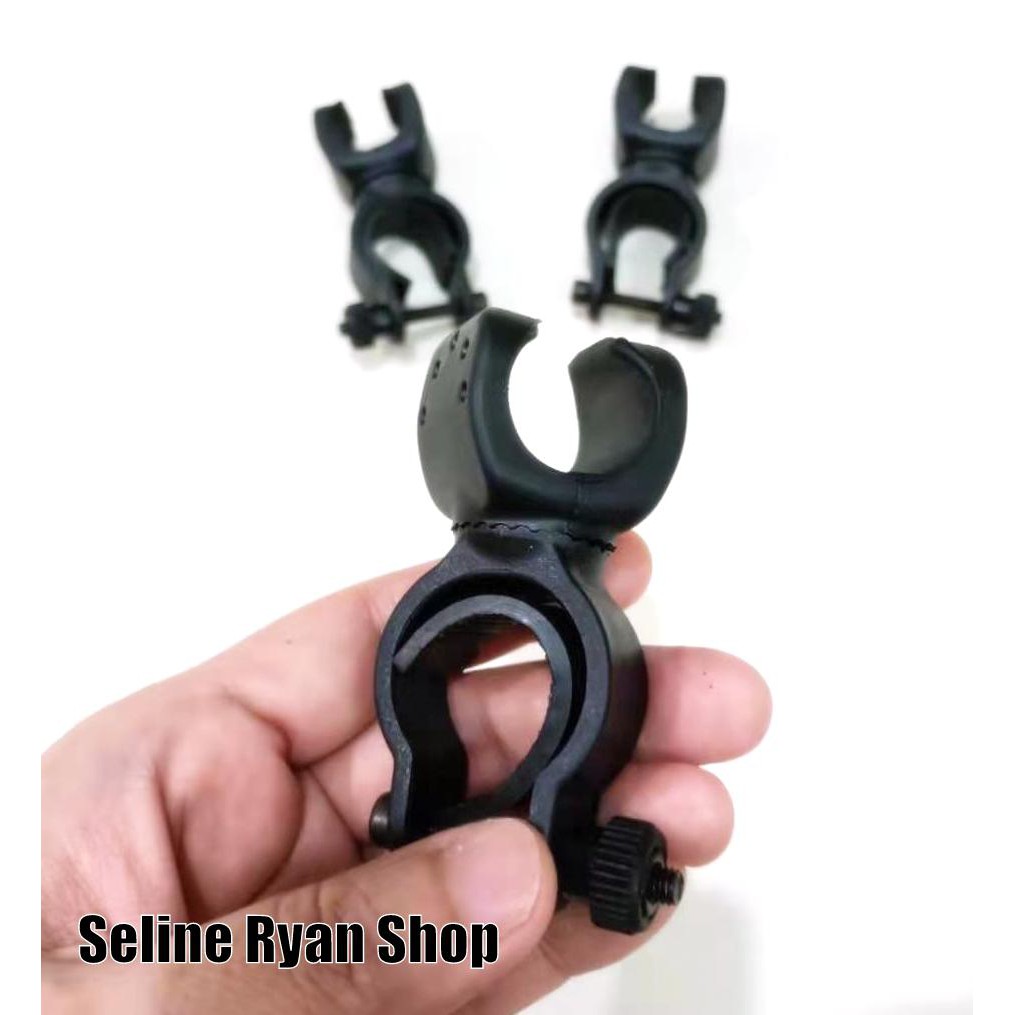 Bracket Lampu Senter / Clamp Lampu Senter Sepeda / Holder Senter