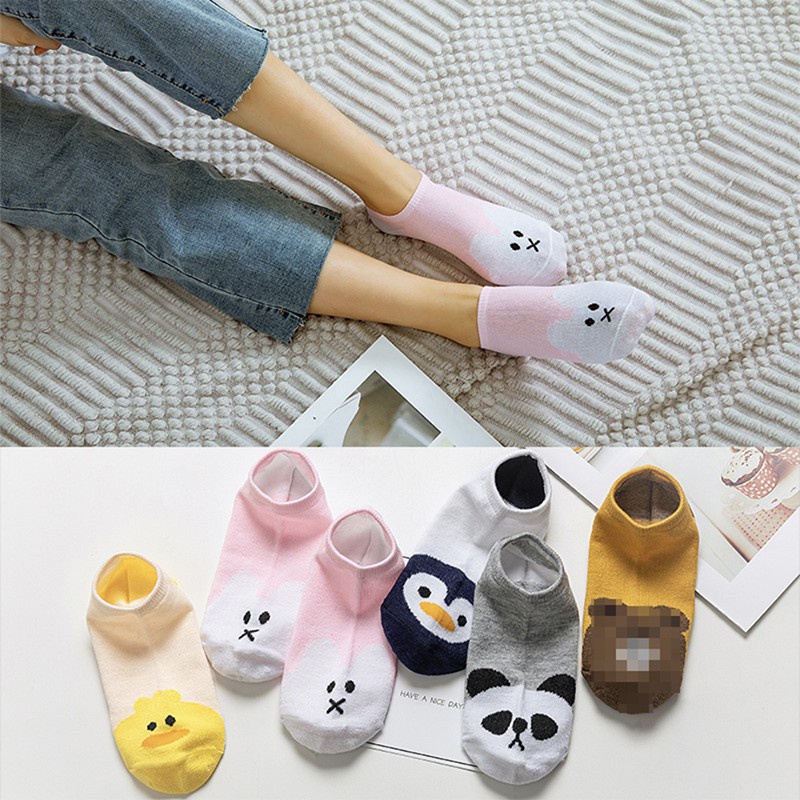 OVERFLOWS.ID Kaos Kaki Semata Kaki Motif Hewam Lucu  Kucing Cat Kekinian Ankle Sock Korea Murah Lucu