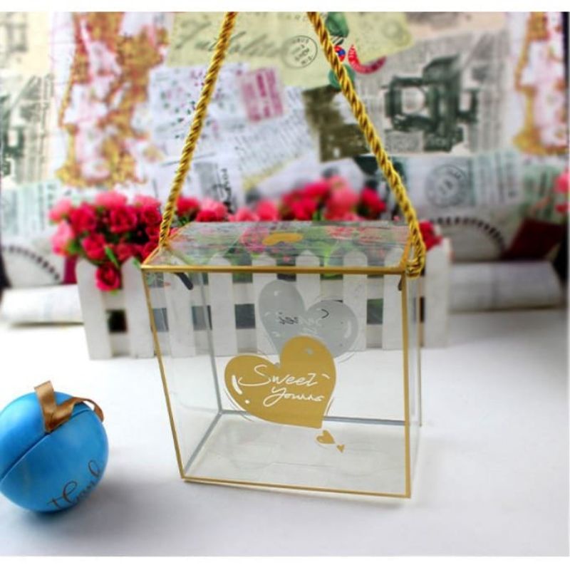 

New Box Tenteng Valentines Birthday kotak mika tebal premium