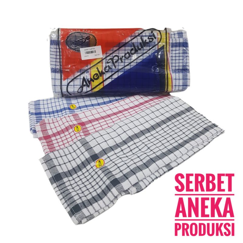 12pcs Lap Dapur Serbed | Tangan Meja Piring Aneka Produksi | Open Sorex Grosir Lusinan