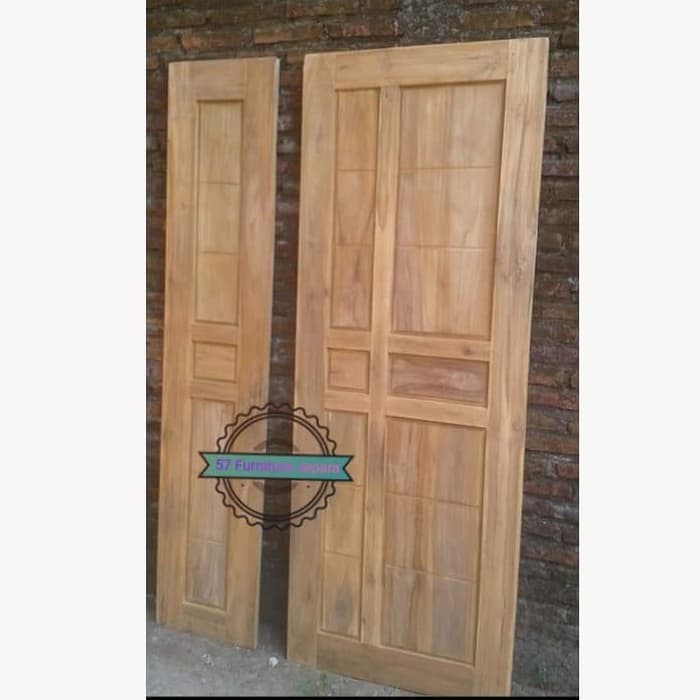 Pintu & Kusen Rumah jati mentahan model modern minimalis