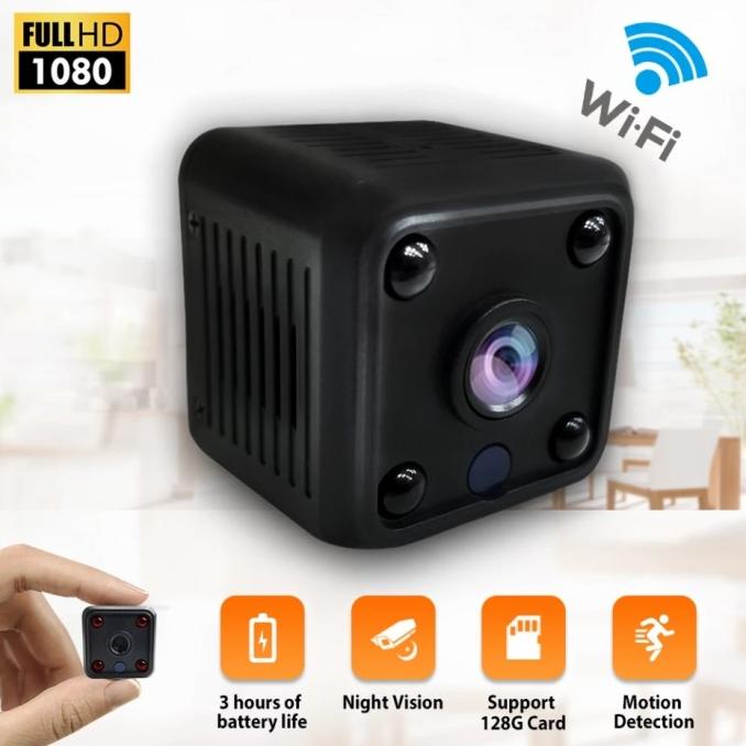 Spy cam camera kamera WIFI cctv Battery Baterai Mini pengintai kotak