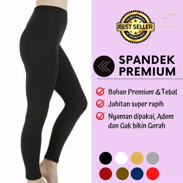 LEGGING PANJANG PREMIUM BAHAN SPANDEX UKURAN STANDAR DAN JUMBO