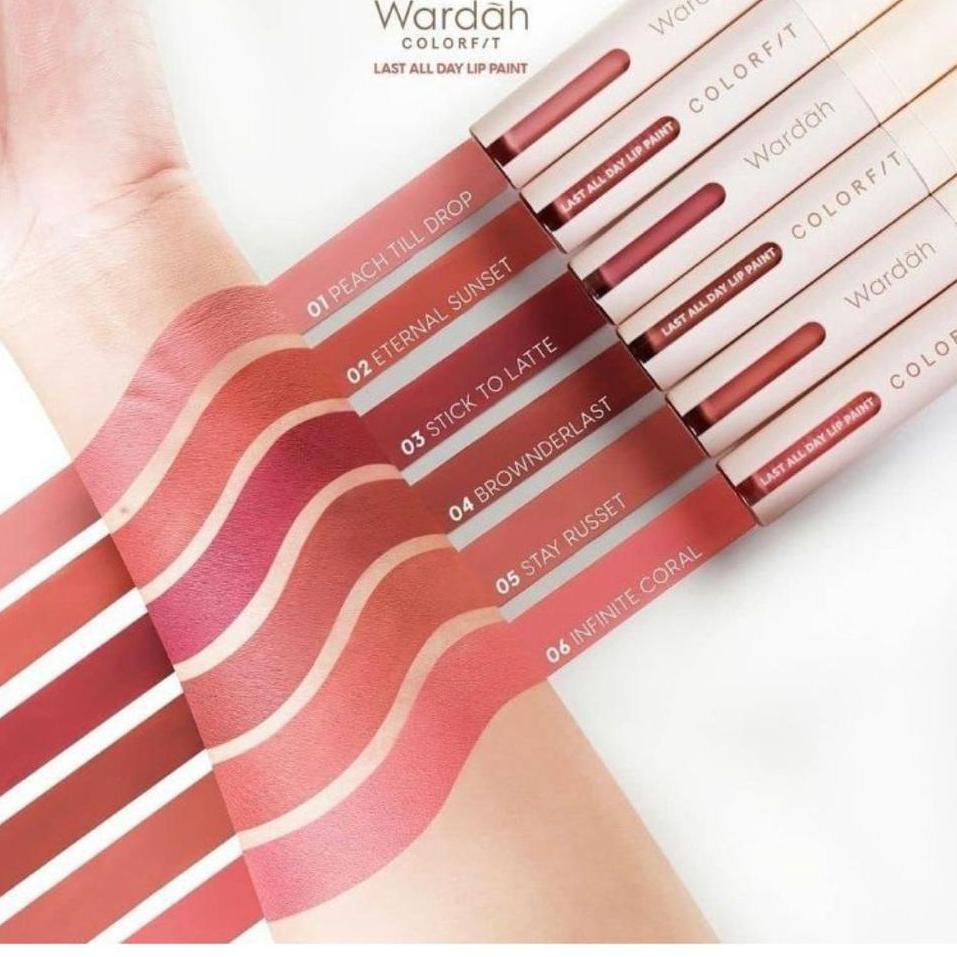 Diskon.promo [SALE] Wardah Colorfit Last All Day Lip Paint Transproof / Wardah Lip Paint / Wardah Li