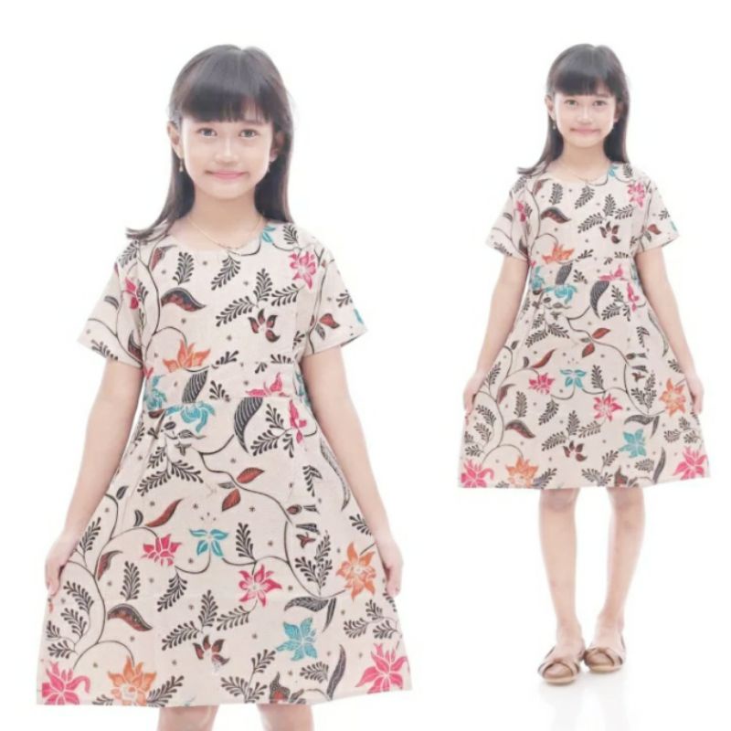 Maura Couple - Sania Ruffle Batik Couple ori Ndoro jowi DNT Garansi Termurah Shopee - Couple Aulia-DRESS ANAK AYUNDA