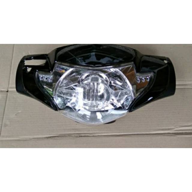 batok depan belakang supra x 125d hitam