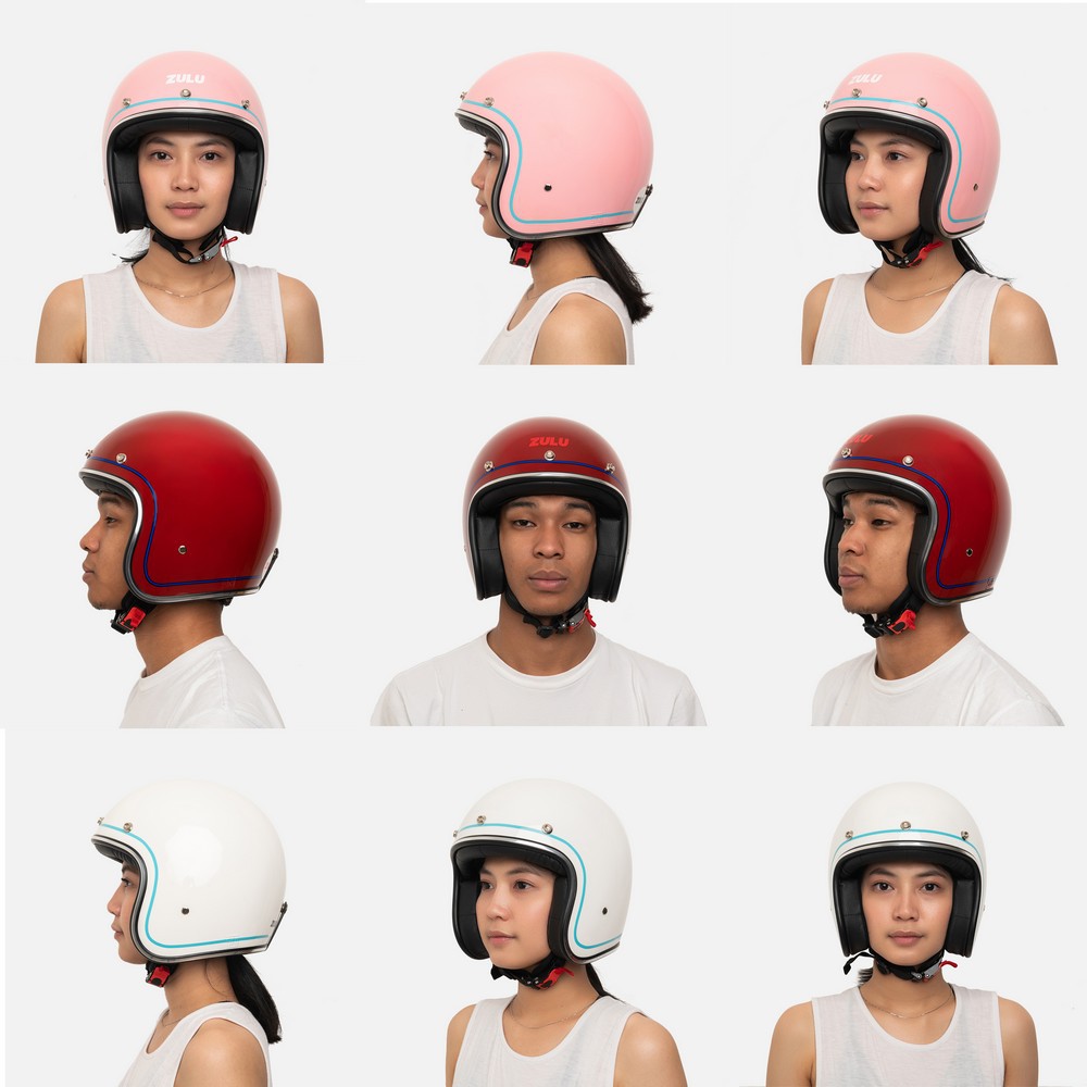 Helm Retro ZULU ( Helm Classic / Helm Klasik / Helm Vespa / Helm Bogo )