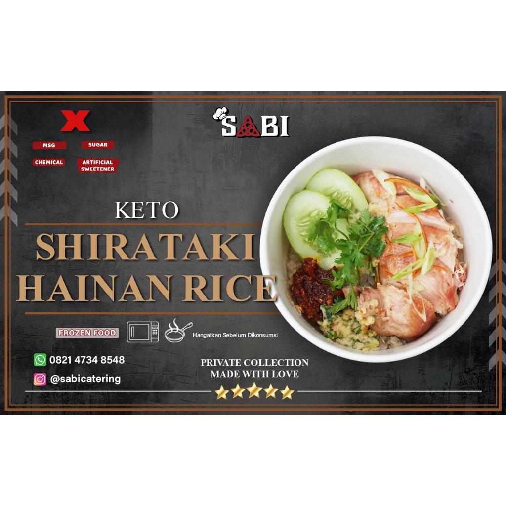 

Hainan Chicken Shirataki Rice | Nasi Shirataki Hainan Ayam