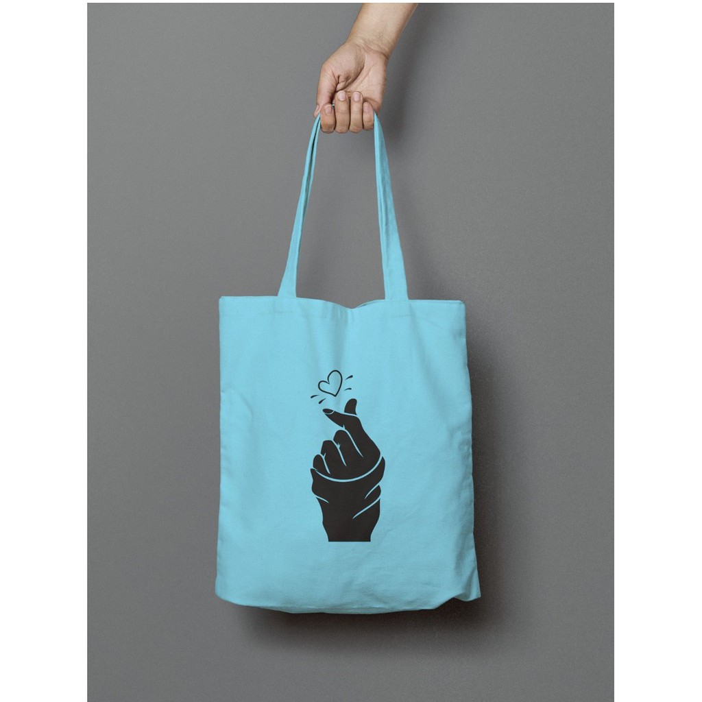 Tote Bag Love Sign Tas Tote Wanita Tas Totebag Wanita Tas Wanita Murah Tas Korea Totebag Kpop