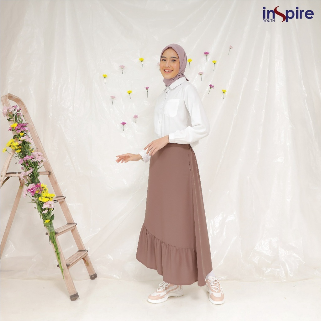 Inspire Rok IR 003 Bawahan Polos Bahan Carina Model Simple by youth inspire