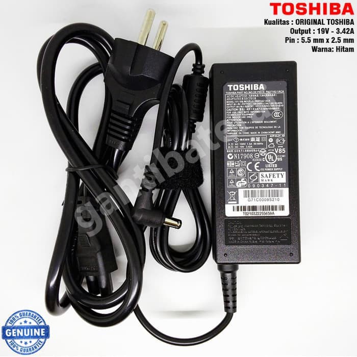 Adaptor Charger Laptop Toshiba 19V - 3.42A - ORIGINAL C800 C840 C40