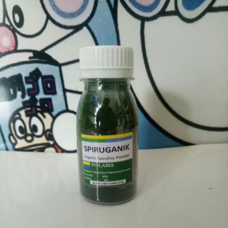 

Spirulina organik 50gram original pakan ikan burayak