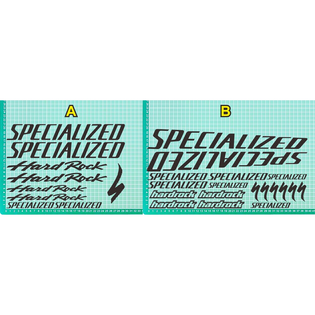 cutting sticker stiker sepeda specialized hardrock
