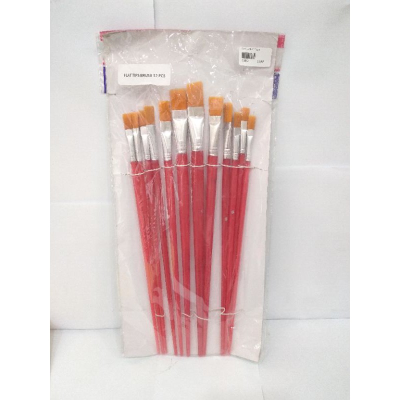 Flat Tips Brush isi 12