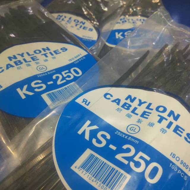 Kabel Ties Merk KS 250 x 4.8 / Cable Ties KS 250 x 4.8