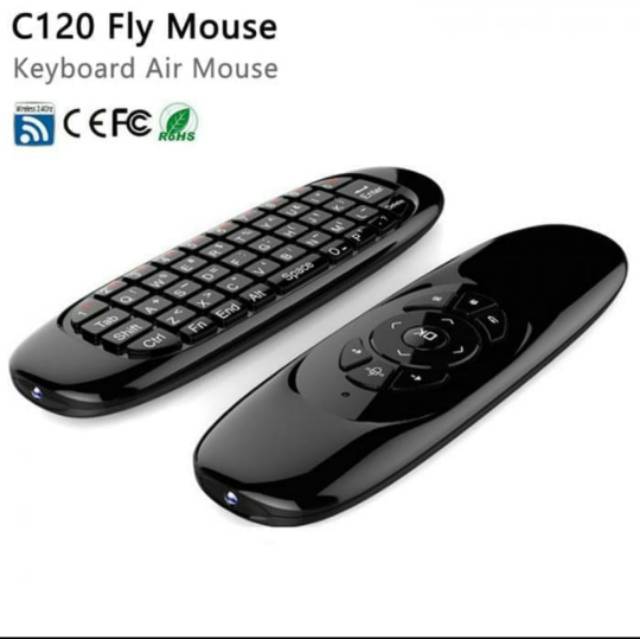 [COD] MINI C120 2.4G KEYBOARD WIRELESS 6-AXIS GYRISCOPE AIR MOUSE REMOTE KEYBOARD ANDROID TV