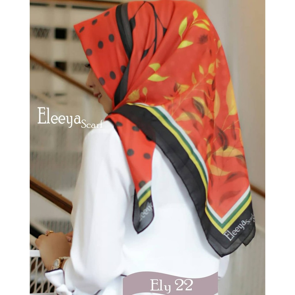 HIJAB SEGIEMPAT MOTIF PRINTING II Eleeya Scarf ELY 22