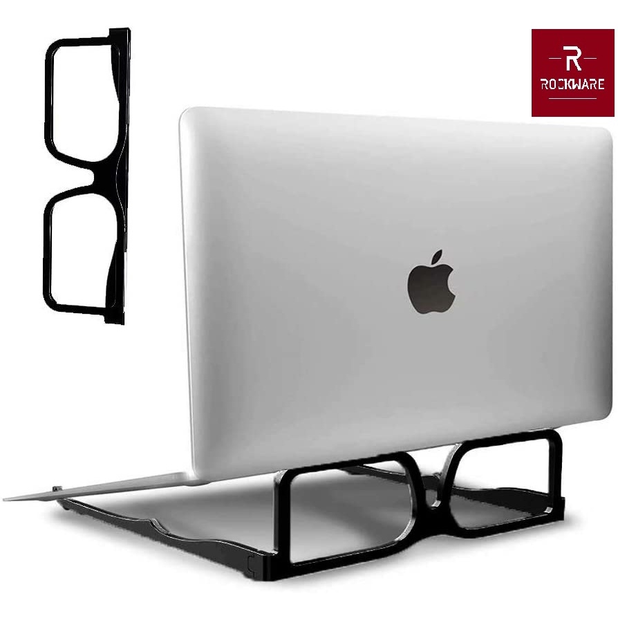 AKN88 - ROCKWARE Creative Folding Aluminum Notebook Stand - Glasses Design