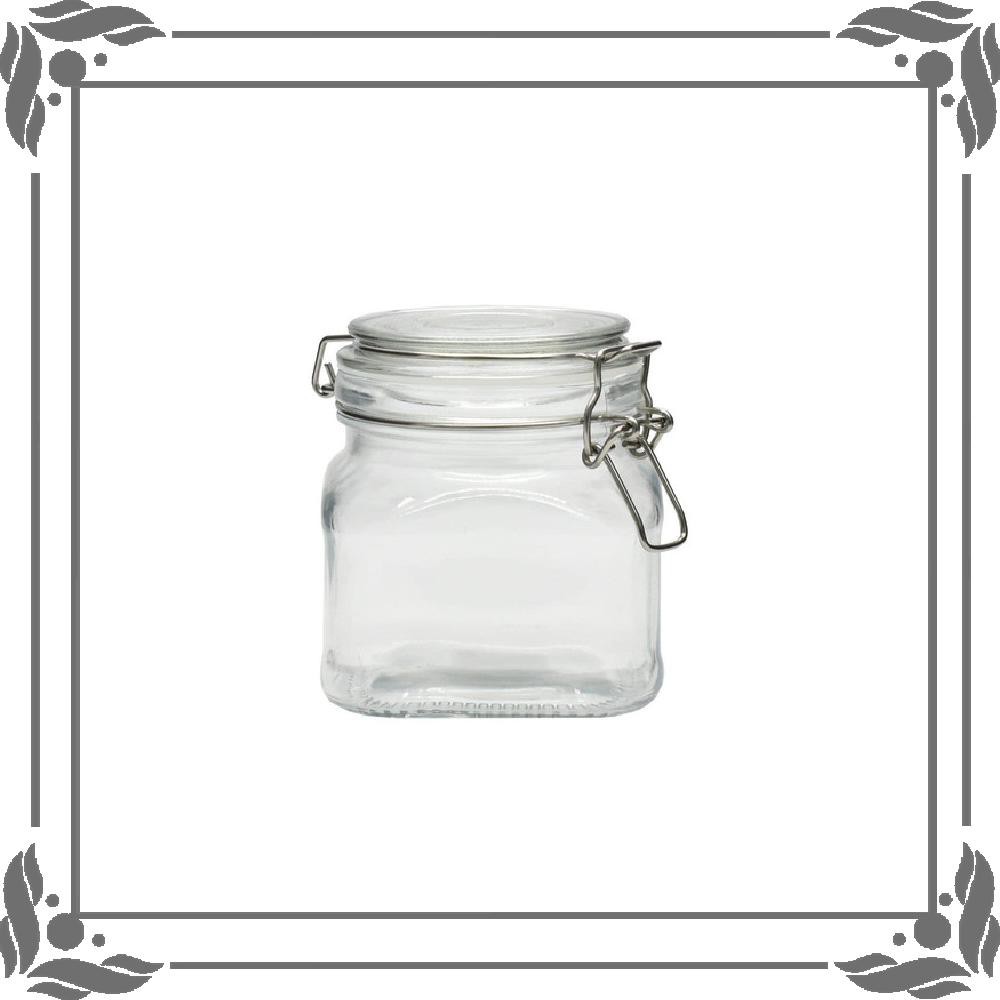 SESA Glass Food Jar With S S Clip 870ml