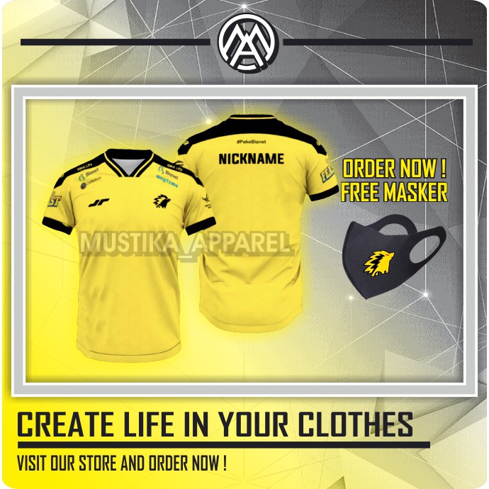 JERSEY ONIC TERBARU 2021/BAJU ONIC TERBARU MPL SEASON 7/JERSEY GAMING CUSTOM /BAJU GAME CUSTOM