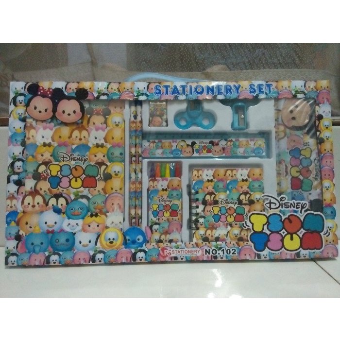 

tulis-alat-paket- 1 set perlengkapan tsum-tsum / alat tulis karakter tsum2 / sekolah -paket-alat-