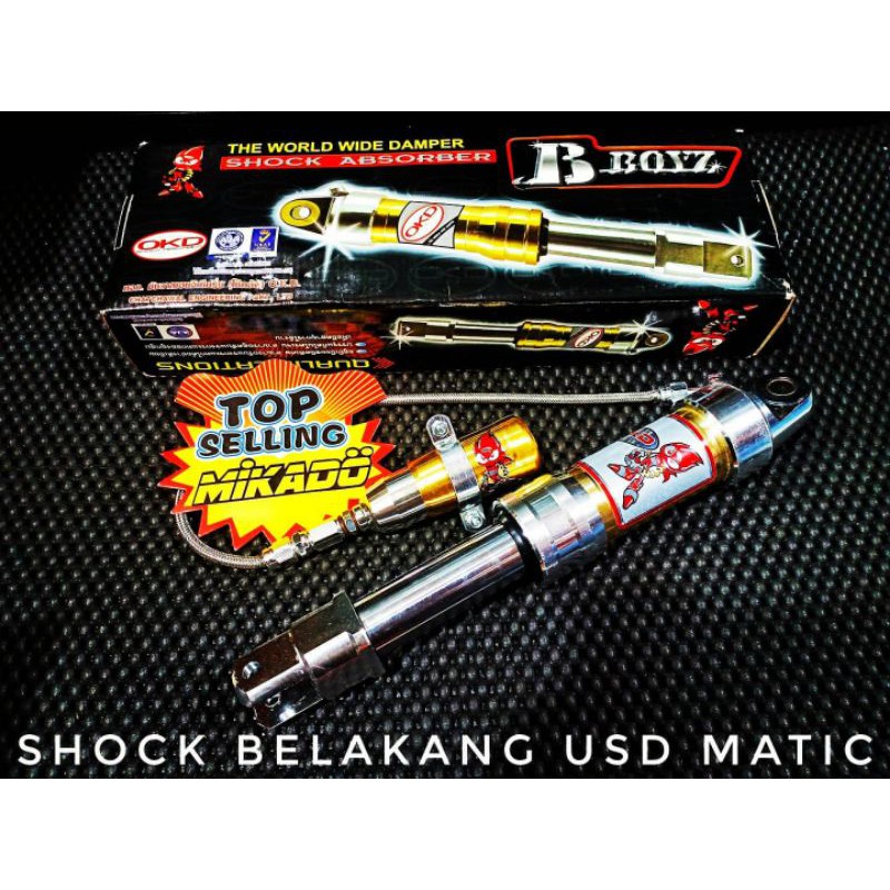 SHOCK USD BELAKANG TABUNG PISAH AS CROME MIO BEAT SCOOPY UPSIDE DOWN THAILAND LANGKA PROBOLT CVT