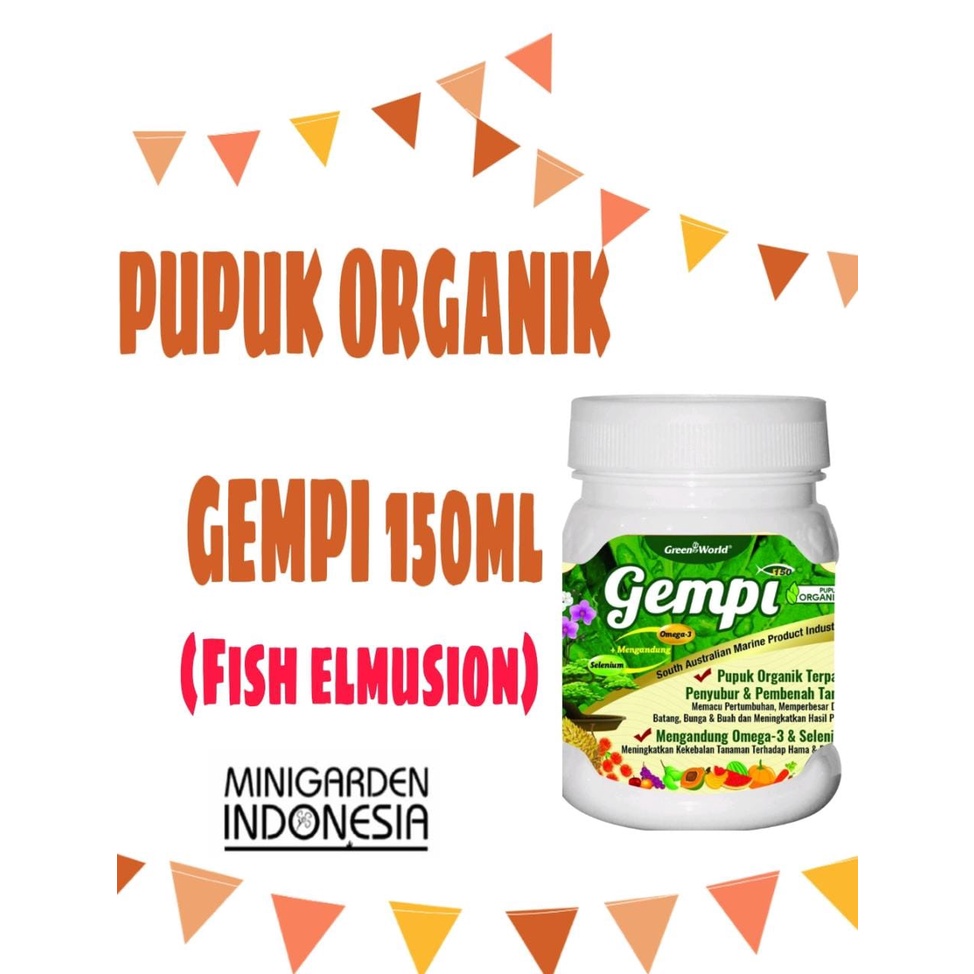 PUPUK ORGANIK GEMPI 150 ML NUTRISI OMEGA 3 SELENIUM PUPUK GENERATIF