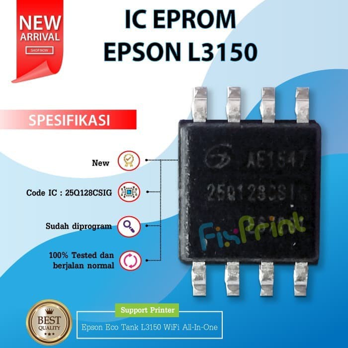 IC Eprom Epson L3150 IC Eeprom Resetter Counter Board Printer L-3150 FPJNew1197