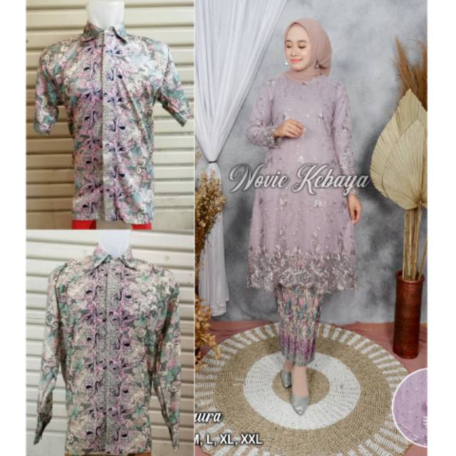 SET.COUPLE KEBAYA TULLE BORDIR NAURA