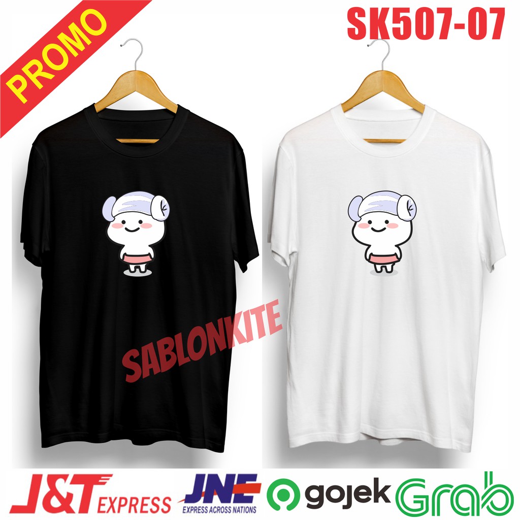 MURAH!!! KAOS PENTOL QUBY BESAR SK507 COMBED 30S UNISEX CEWE COWO