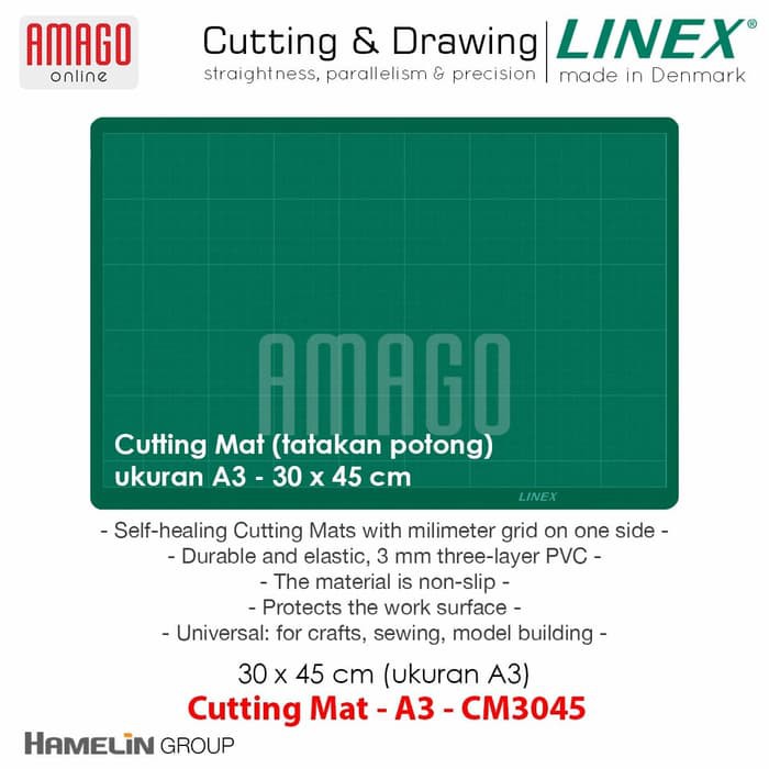 LINEX - Cutting Mat (Alas Potong) - A3 - 30 x 45 cm - CM3045 - 4804